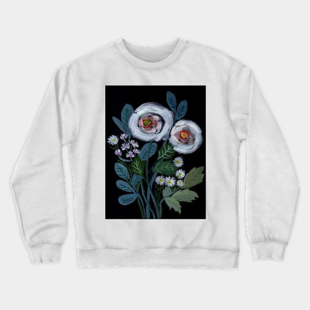 Night Flowers Crewneck Sweatshirt by KaylaPhan